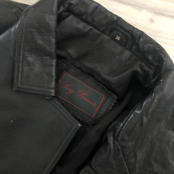 Vintage Serge Pariente Leather Blazer - Picture 4 of 9